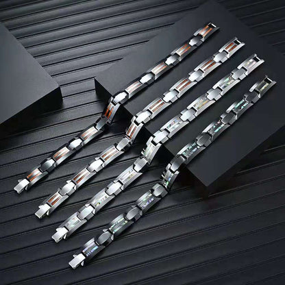 Magnetic Bracelet crafted from premium 316 Tungsten Stainless Steel