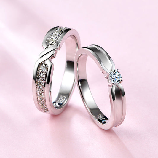 Solid 925 Sterling Silver Wedding Bands for Women and Men