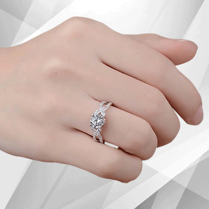 2.5Ct Round-Cut CZ Diamond Solitaire Bridal Engagement Ring 18K White