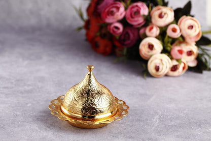 Gold luxury wedding favor box