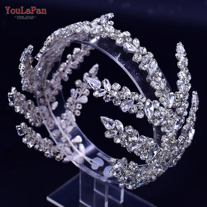 YouLaPan HP425 Bridal Headband Wedding Crowns Bride Tiara and