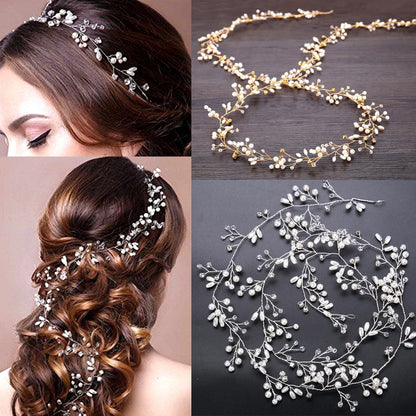 Rhinestone Bridal Crown and Crystal Headband Wedding Headdress