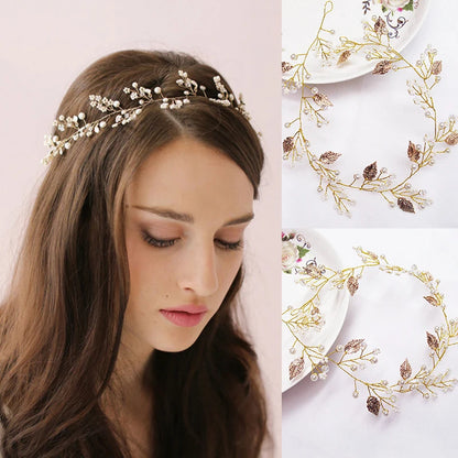 Rhinestone Bridal Crown and Crystal Headband Wedding Headdress