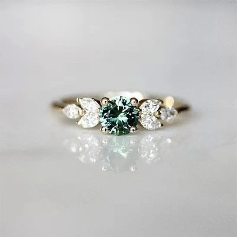 100% 925 Sterling Silver Sparkling Full High Carbon Diamond Emerald