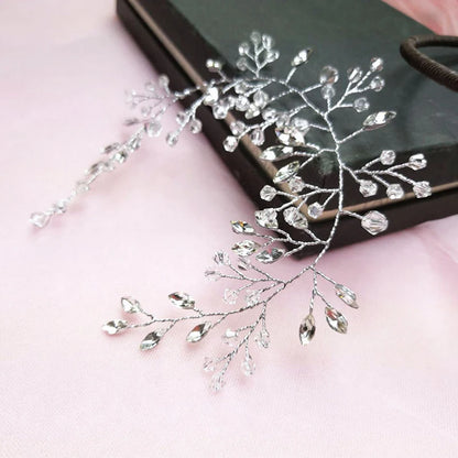 Rhinestone Bridal Crown and Crystal Headband Wedding Headdress