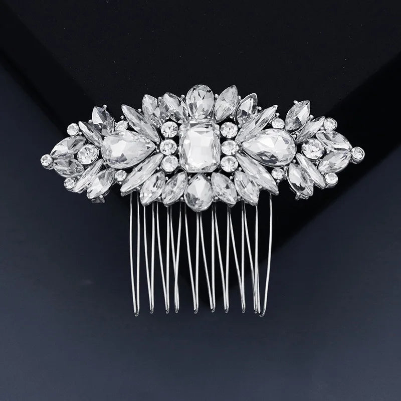 Bridal Wedding Hair Accessories Crystal Hair Combs Clips Jewelry