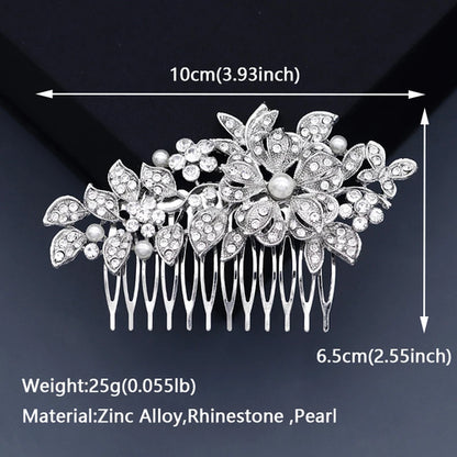 Bridal Wedding Hair Accessories Crystal Hair Combs Clips Jewelry