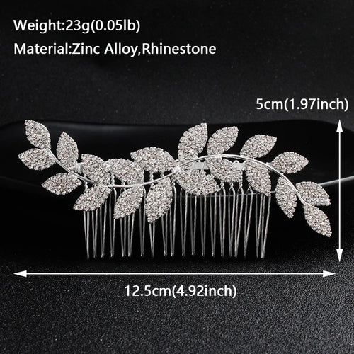 Bridal Wedding Hair Accessories Crystal Hair Combs Clips Jewelry