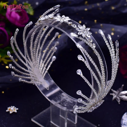 YouLaPan HP425 Bridal Headband Wedding Crowns Bride Tiara and