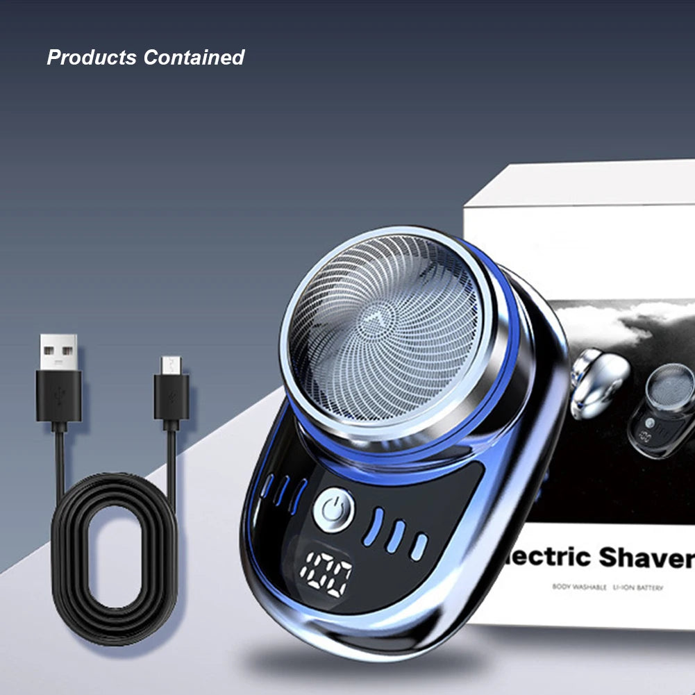 Men Mini Electric Travel Shaver USB Charging Shaving Face Beard Razor