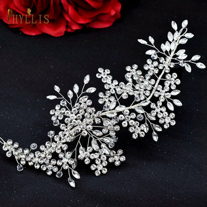 Rhinestone Letter Headband Barrette for Bridal Styling