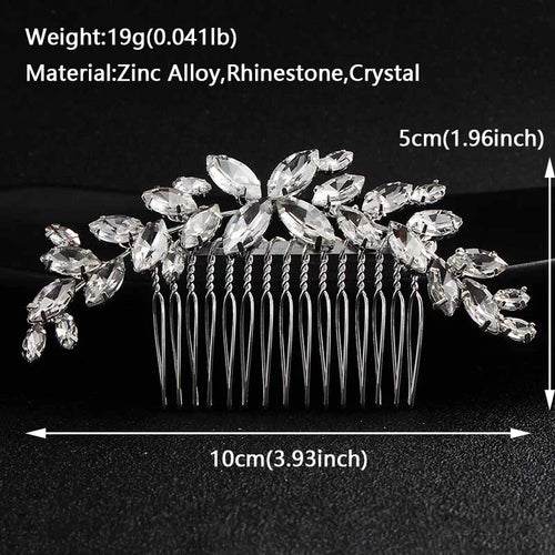 Bridal Wedding Hair Accessories Crystal Hair Combs Clips Jewelry