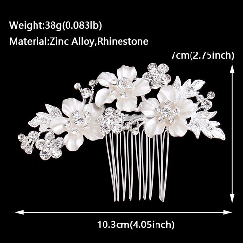 Bridal Wedding Hair Accessories Crystal Hair Combs Clips Jewelry