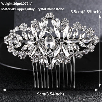 Bridal Wedding Hair Accessories Crystal Hair Combs Clips Jewelry