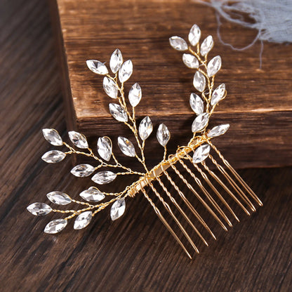 Handmade Bride Hair Pin: Alloy, Pearl Beads, and Crystal Barrette for Women