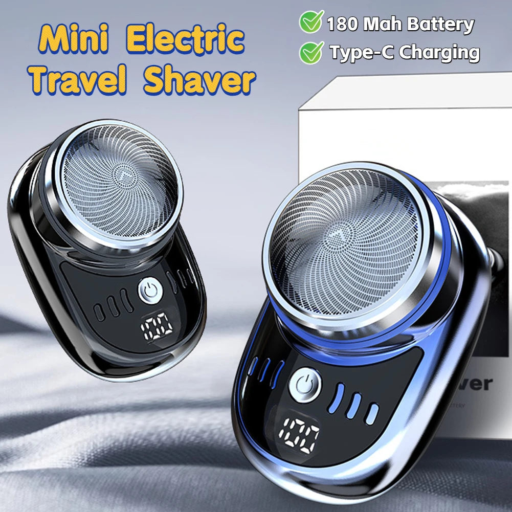 Men Mini Electric Travel Shaver USB Charging Shaving Face Beard Razor