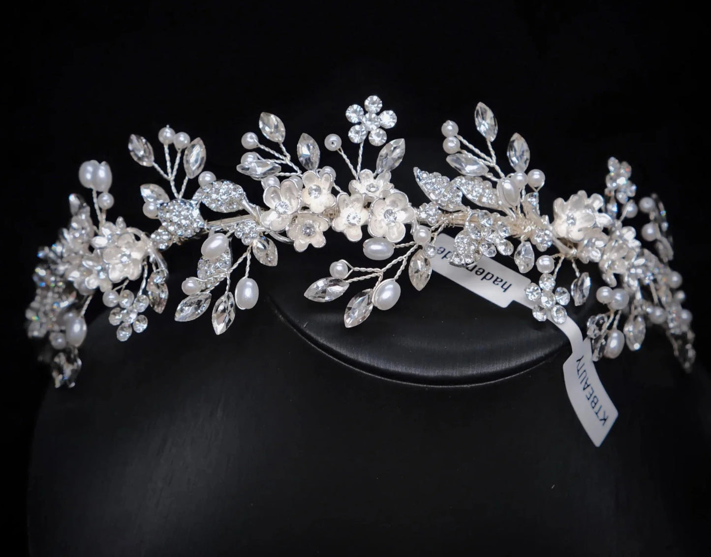 Tiara Handmade Bridal Headpieces Crystal Leavesl Fashion