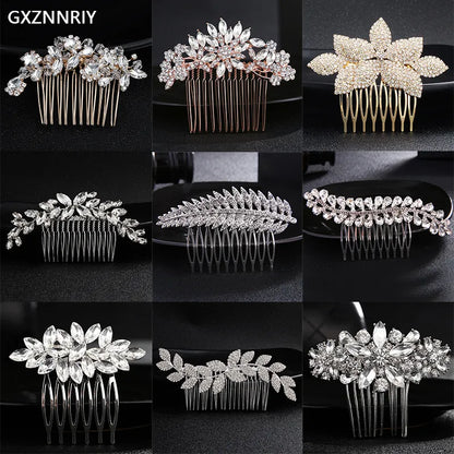 Bridal Wedding Hair Accessories Crystal Hair Combs Clips Jewelry