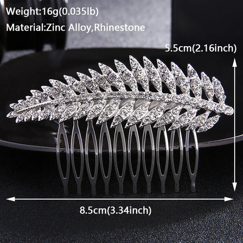 Bridal Wedding Hair Accessories Crystal Hair Combs Clips Jewelry