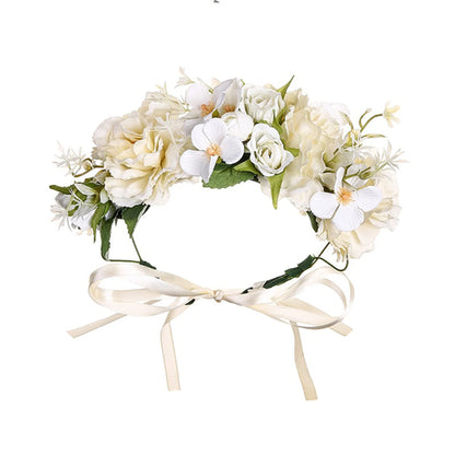 Girl Flower Wreaths Garland Crown Diadem Wedding Baroque Hairband hair