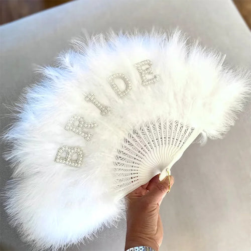 Bride-to-Be Fluffy Fan for Bachelorette, Hen Party, and Girls' Weekend Celebrations