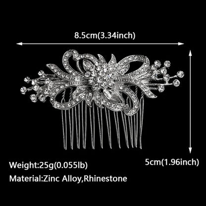 Bridal Wedding Hair Accessories Crystal Hair Combs Clips Jewelry