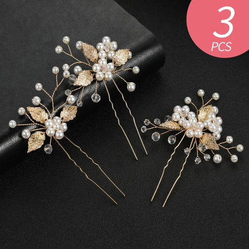 Hair Accessories for Women Jewelry Pearlet Bride Handmade Flower