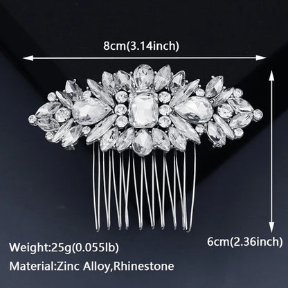 Bridal Wedding Hair Accessories Crystal Hair Combs Clips Jewelry