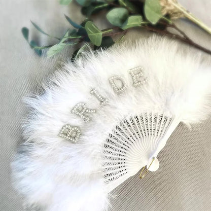 Bride-to-Be Fluffy Fan for Bachelorette, Hen Party, and Girls' Weekend Celebrations