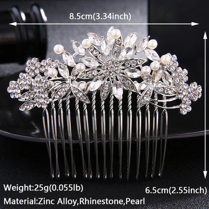 Bridal Wedding Hair Accessories Crystal Hair Combs Clips Jewelry