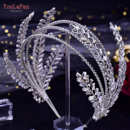 YouLaPan HP425 Bridal Headband Wedding Crowns Bride Tiara and