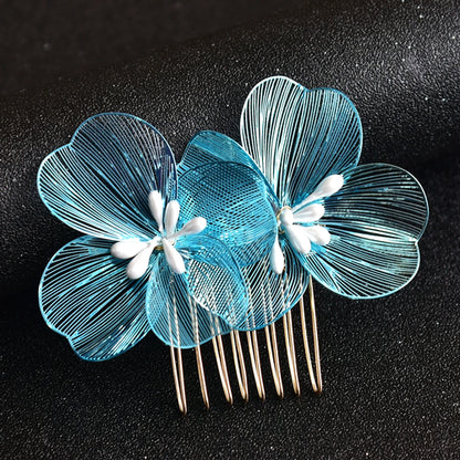 Fashionable Bridal Alloy Flower Hair Clips for Women