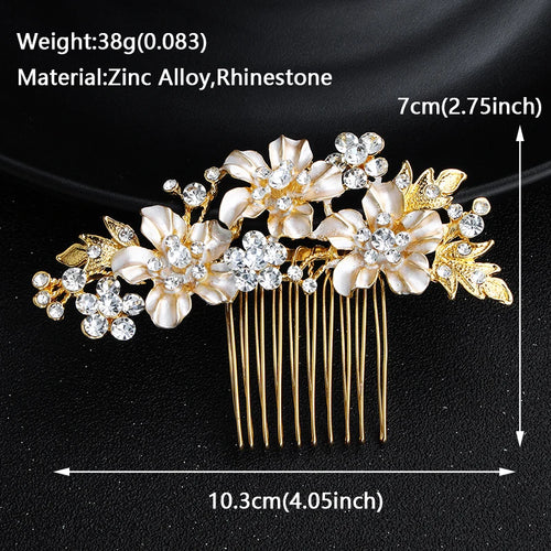 Bridal Wedding Hair Accessories Crystal Hair Combs Clips Jewelry