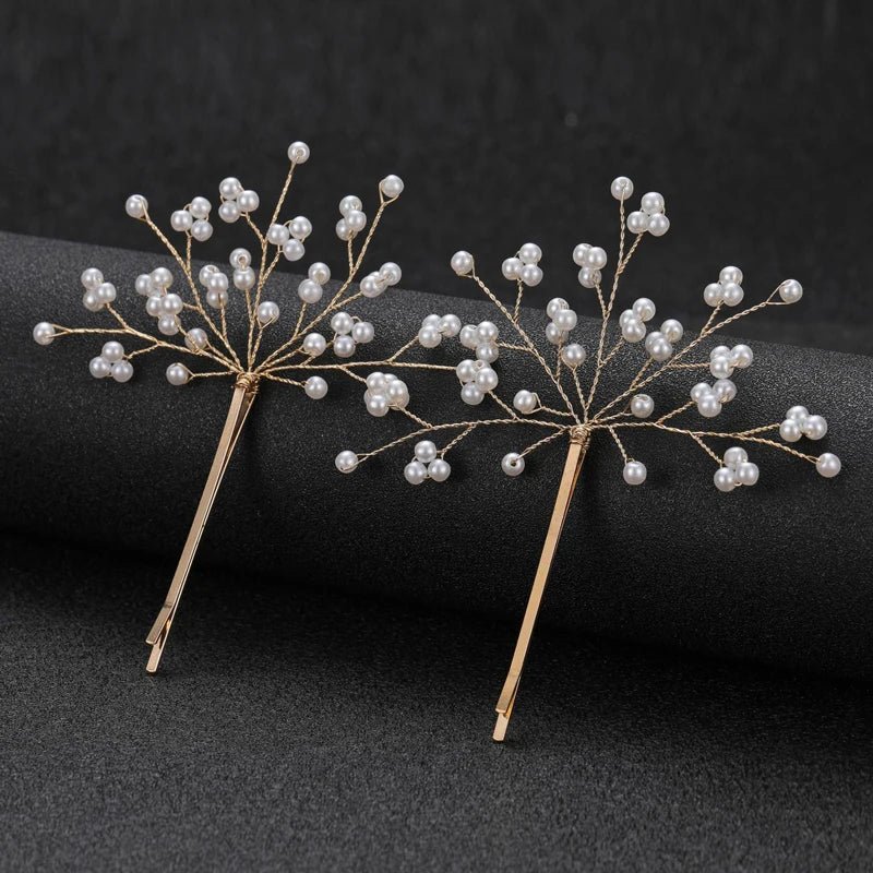 Hair Accessories for Women Jewelry Pearlet Bride Handmade Flower