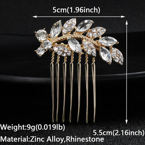 Bridal Wedding Hair Accessories Crystal Hair Combs Clips Jewelry