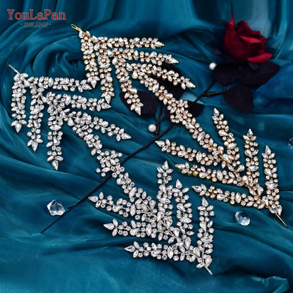 YouLaPan HP425 Bridal Headband Wedding Crowns Bride Tiara and