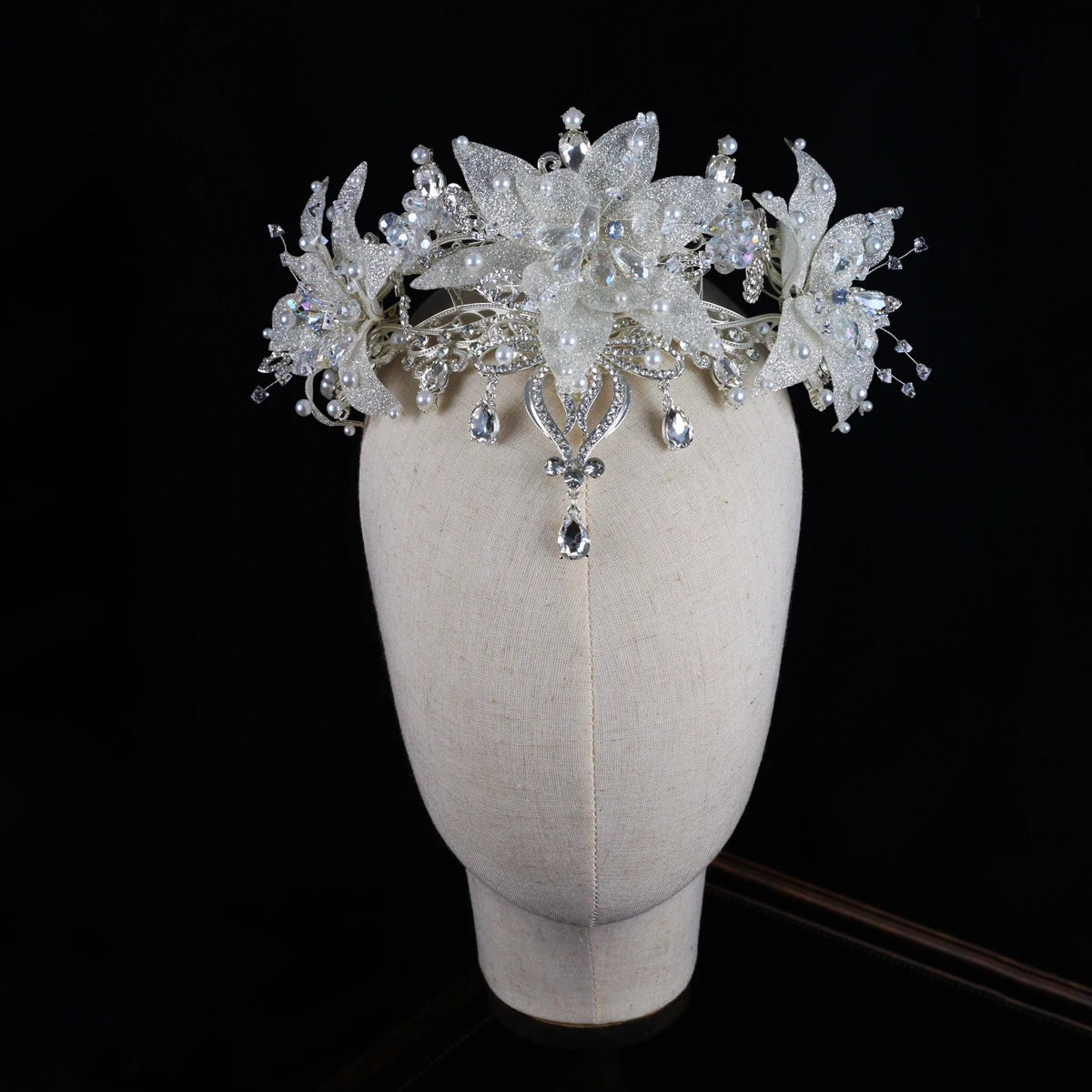 Wedding Bridal Crown Handmade Crystal Rhinestone Brides HP143