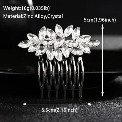 Bridal Wedding Hair Accessories Crystal Hair Combs Clips Jewelry