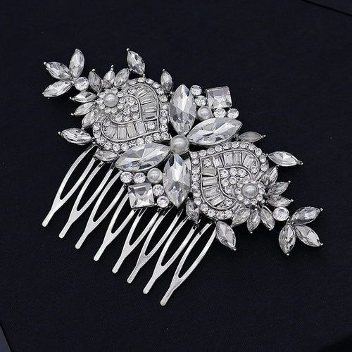 Handmade Bride Hair Pin: Alloy, Pearl Beads, and Crystal Barrette for Women