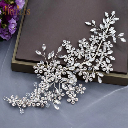 Rhinestone Letter Headband Barrette for Bridal Styling