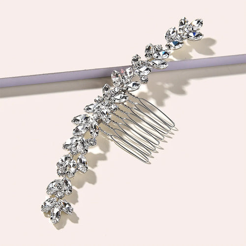 Classical Women's Hair Bun Coiffure Rattan Rhinestone Welding Shaped