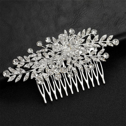 Handmade Bride Hair Pin: Alloy, Pearl Beads, and Crystal Barrette for Women