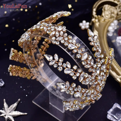 YouLaPan HP425 Bridal Headband Wedding Crowns Bride Tiara and