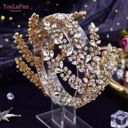 YouLaPan HP425 Bridal Headband Wedding Crowns Bride Tiara and