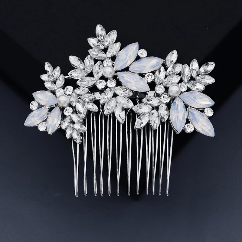 Bridal Wedding Hair Accessories Crystal Hair Combs Clips Jewelry