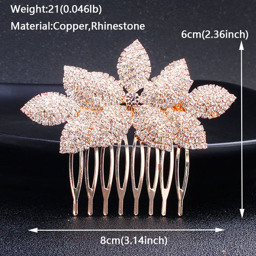 Bridal Wedding Hair Accessories Crystal Hair Combs Clips Jewelry