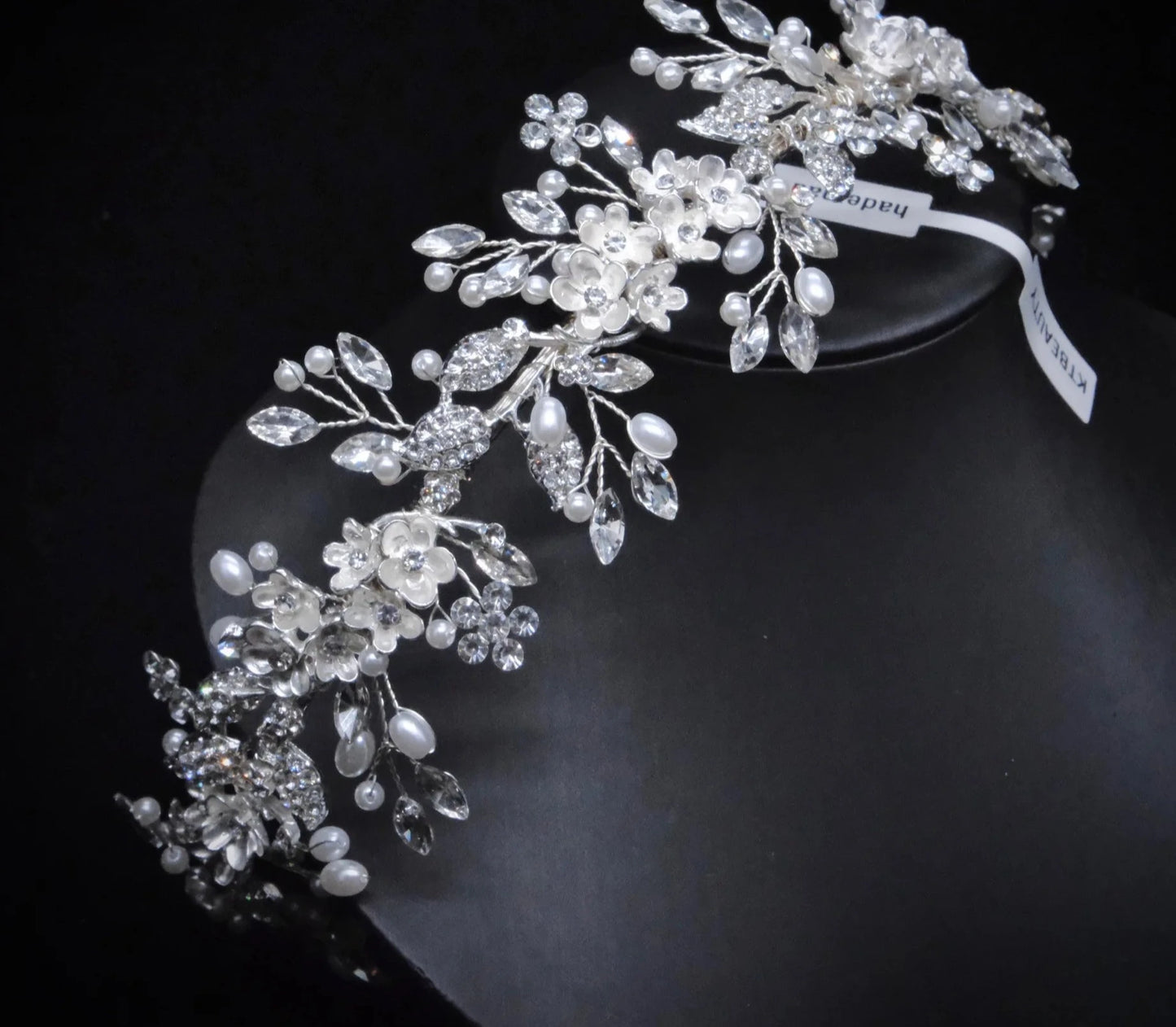 Tiara Handmade Bridal Headpieces Crystal Leavesl Fashion