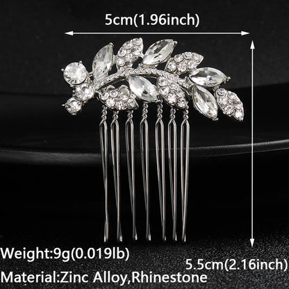 Bridal Wedding Hair Accessories Crystal Hair Combs Clips Jewelry