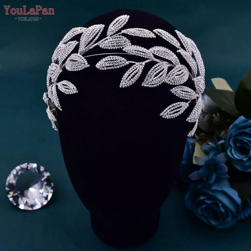 YouLaPan HP425 Bridal Headband Wedding Crowns Bride Tiara and