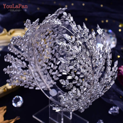 YouLaPan HP425 Bridal Headband Wedding Crowns Bride Tiara and